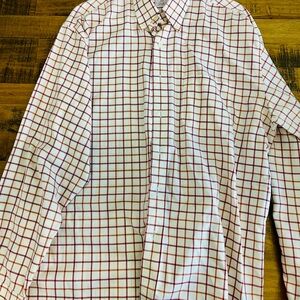 Brooks Brothers Men's Red Checkered Shirt Size L